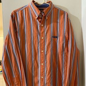 Men’s chaps long sleeve button down shirt